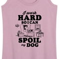 thumbnail image 3 of Peanuts - Work Hard To Spoil My Dog - Women's Racerback Tank Top, 3 of 6