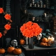 thumbnail image 4 of Halloween Artificial Flowers Black Plastic Decoration for Party Table Centerpiece Home Decor Haunted House Props Spooky Arrangement 15.75 Inch, 4 of 6