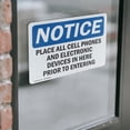 thumbnail image 4 of (2 Pack) Place All Cell Phones And Electronic Devices OSHA Notice Sign, 4 of 7
