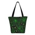 thumbnail image 3 of Fotbe Green Bright Web with Spiders Pattern Beach Tote,Shoulder Handbag,Spacious Tote Bag,Lightweight Travel Bag,Versatile Shopping Bag, 3 of 9