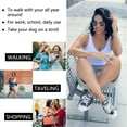 thumbnail image 6 of JENN ARDOR Canvas Shoes Women Sneaker Low Top Shoes Tennis Platform Lace Up Sneakers, 6 of 7