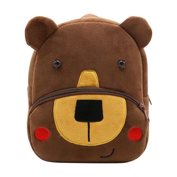 Plush Animal Children's Backpack for Kindergarten, Lightweight Kids Bag with Padded Straps, Spacious Storage School Bag for Toys & Snacks