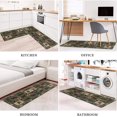thumbnail image 6 of Kitchen Rugs and Mats Sets of 2,Western Texas Wildlife Retreat Kitchen Decoration Non-Slip Absorbent Mats for Sink Waterproof Runner Rug for Laundry Room,17x30+17x48inch, 6 of 6