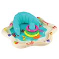 thumbnail image 1 of Alfombra inflable para salpicaduras de bebé con respaldo y divertidos anillos apilables | Almohadilla/piscina inflable para bebés | juguetes de verano, 1 of 5