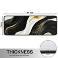 thumbnail image 5 of Kitchen Rugs Sets Of 2,Black and Gold Marble Layered Waves Pattern Anti Fatigue Kitchen Mat Rugs Non Slip Washable,Decorative Kitchen Floor Mats for Kitchen,Sink,Laundry,17"x47"+17"x47", 5 of 5