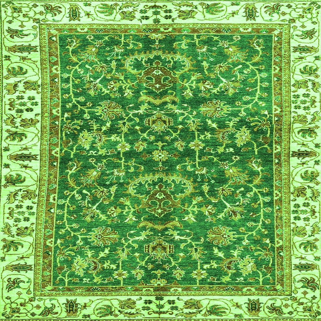 Square Rug Green Ahgly Company Indoor Square Abstract Green Modern Area Rugs, 4' Square ...