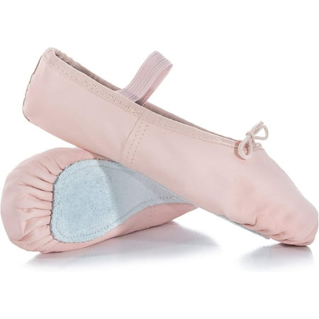 

Girls Princess Full Sole Leather Ballet Shoes T1015C