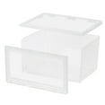 thumbnail image 6 of IRIS Stackable Shoe Display Box with Flip Down Door, Shoe Organizer Container with Side Display for High-Top Sneakers, 6 of 7