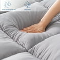 thumbnail image 5 of Queen Rose Down Alternative Fiber Mattress Topper, King Size - Luxury with Elastic Band, 5 of 8