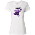 thumbnail image 3 of Inktastic I Wear Purple For My Mom Lupus Awareness Women's T-Shirt, 3 of 5