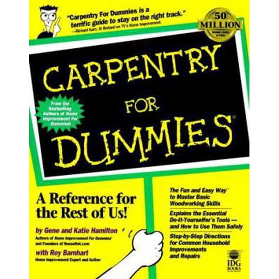 Pre-Owned Carpentry For Dummies (Paperback) 0764551752 9780764551758