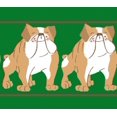 thumbnail image 1 of IBA Indianbeautifulart Green Bull Dog Printed Ribbon Trim 9 Yards Velvet Fabric Laces For Crafts Sewing Accessories 3 Inches, 1 of 4