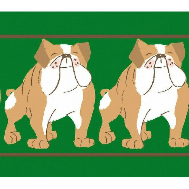 IBA Indianbeautifulart Green Bull Dog Printed Ribbon Trim 9 Yards Velvet Fabric Laces For Crafts Sewing Accessories 3 Inches