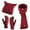 A-Red461, variant on Bibifish Womens Hat Gloves Scarf Sets Beanies Hat Long Scarves And Touchscreen Gloves Trendy Winter Warm 3 Pc Cold Weather Hat Gloves Scarf Sets