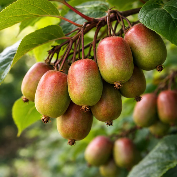 2 Prolific Kiwi Live Plants 4 to 6 Inch Tall, Fast Growing Vine, Sweet Edible Fruit for Home Garden