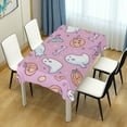 thumbnail image 4 of Yayeee Tablecloths 54" x 54" Rectangle Wrinkle Resistant Party Table Cover, Purple Halloween, 4 of 8