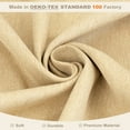 thumbnail image 6 of DriftAway Pinch Pleat Valance for Kitchen Window Blackout Faux Linen Textured Solid Beige Valance for Living Room 16 Inch Farmhouse Window Treatment Back Tab 52x16 Beige, 6 of 8
