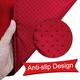 thumbnail image 4 of Juego de 3 piezas de baño navideño con funda de inodoro y alfombra de Papá Noel, cubierta de tanque, decoración navideña, 4 of 8