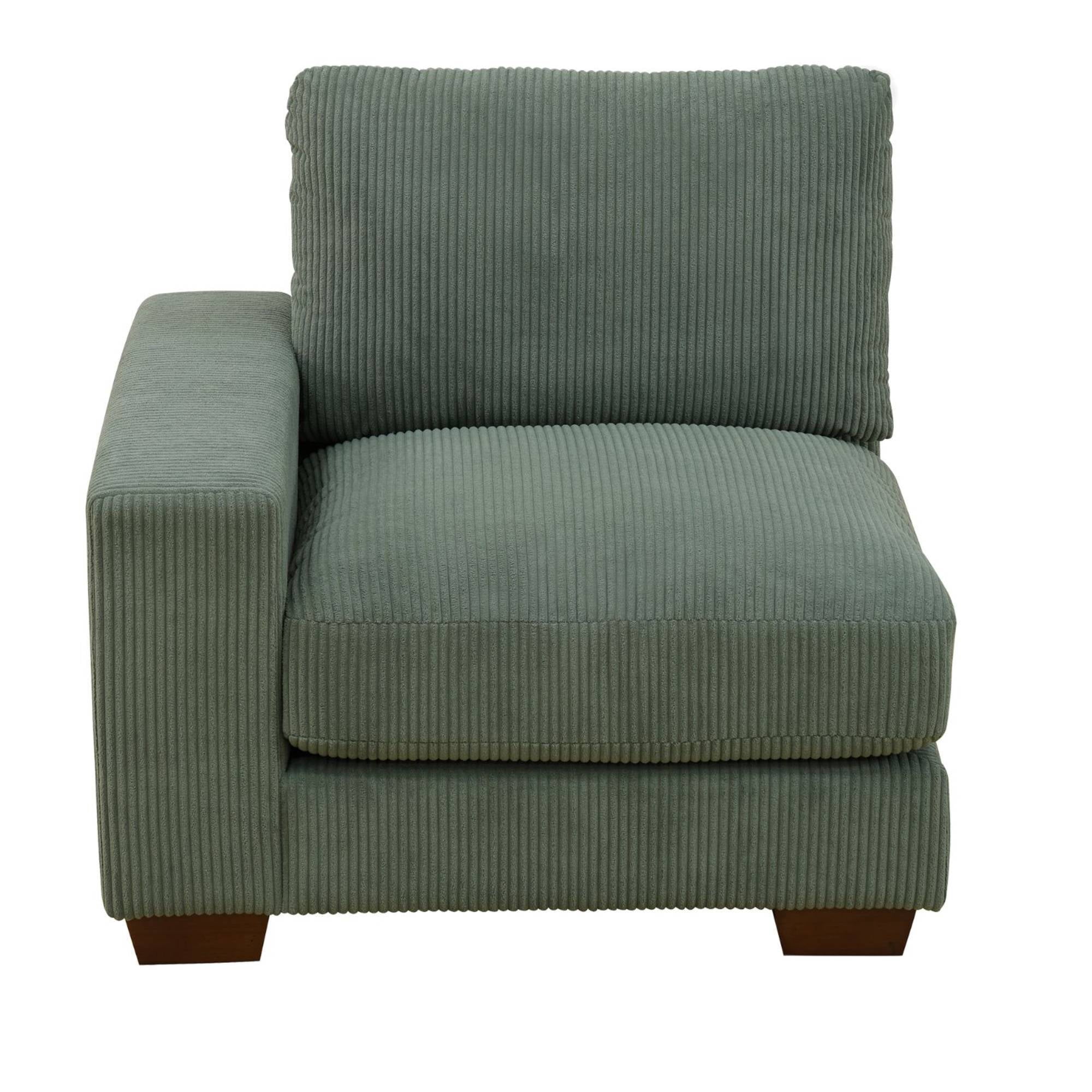 72" Loveseat Sofa, Modern Corduroy Sofa Couch with2 Pillows Small Comfy Couch for Living Room, Green