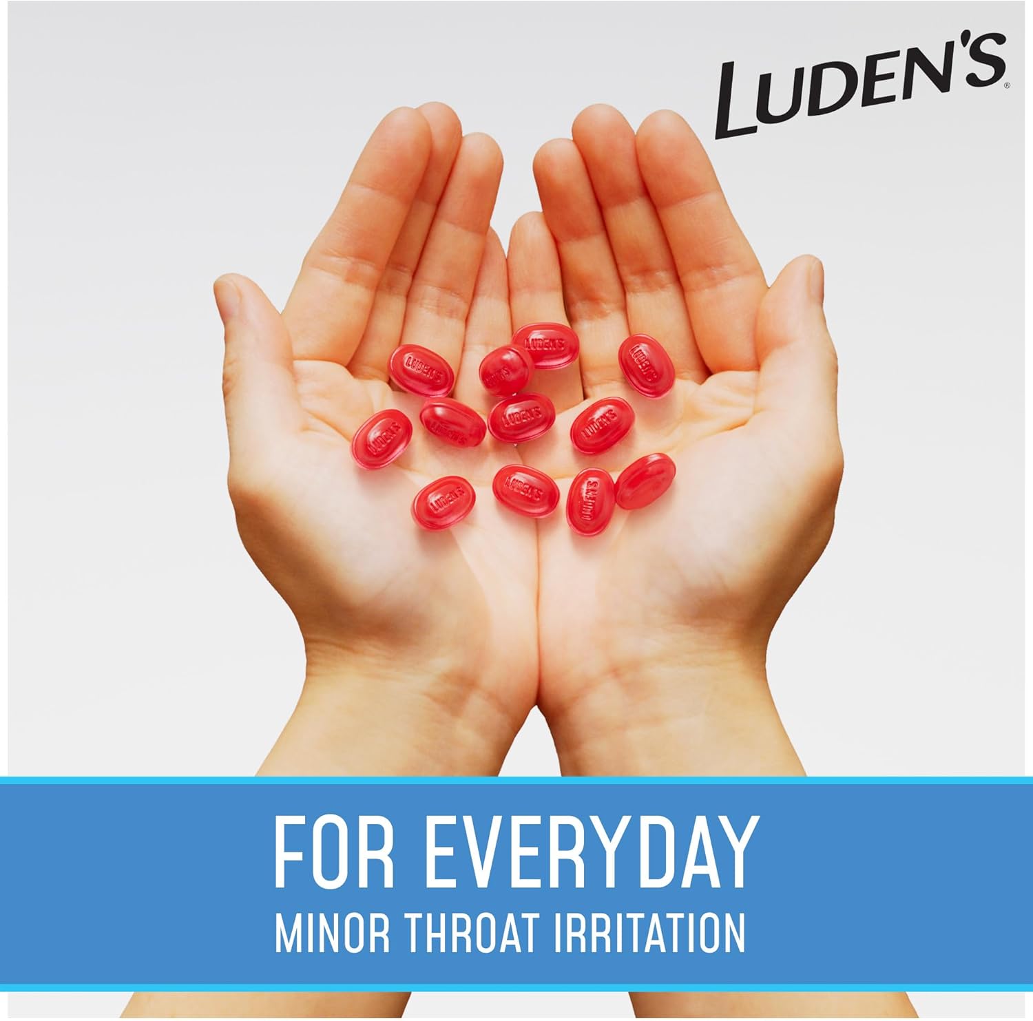 Luden's Sugar Free Wild Cherry Throat Drops, Sore Throat Relief, 25 Count (12 Pack)