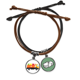 thumbnail image 1 of Un camión de basura verde. Pulsera Cuerda Mano Cadena Cuero Dinero Pulsera Unbranded M, 1 of 2