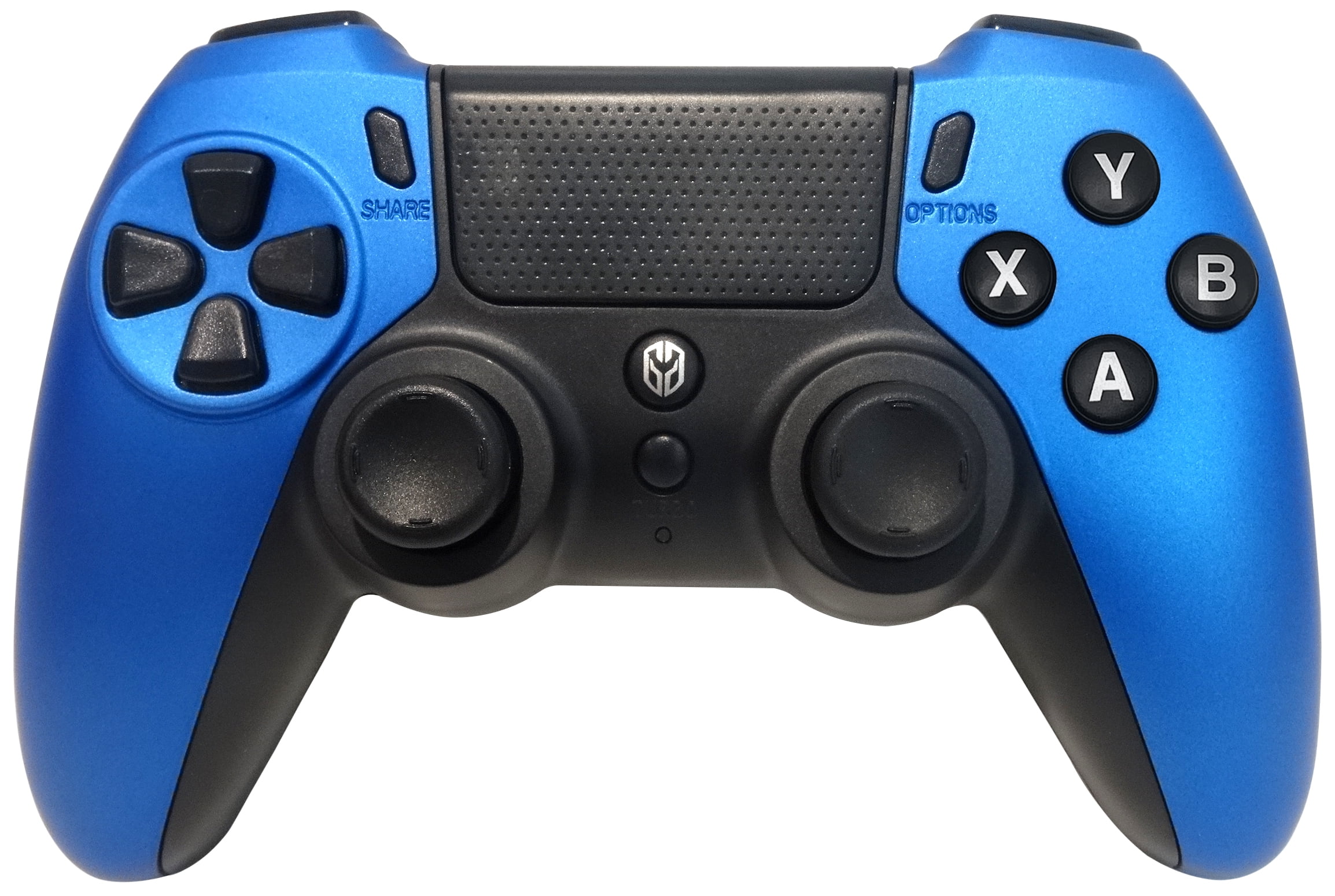 Ghost Gear PS4 Pro Controller Gamepad [Metallic Blue] - High-Speed Wired Connectivity, Four Programmable Rear Triggers, Zero Latency Gameplay - Made for PC/PS4