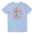 thumbnail image 2 of Disney Pixar Up Men's Childhood Friends And Flowers T-Shirt (Light Blue, S-XXXL), 2 of 4