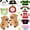 2brown, variant on 2 Capybara Plush with 12/13 pcs Clothes & Accessories, Dress Up Capybara Stuffed Animal Plush Toys, 10.2 in Cute Plushies for Girl/Boy Birthday