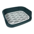 thumbnail image 2 of Open Top Pet Litter Tray Cat Potty Toilet Litter Pan Small Animals Training Pads Blue, 2 of 8