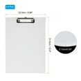 thumbnail image 2 of Uxcell 8.86 x 12.4 Inch Clipboard Vertical, 4 Pack A4 PP Plastic Office Clipboards Low Profile Clip, Blanco, 2 of 6