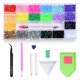 thumbnail image 1 of 1 Cristales Ab Nail Art Rhinestones Decoraciones Flatback Round Gems Kit con pegamento, 1 of 5