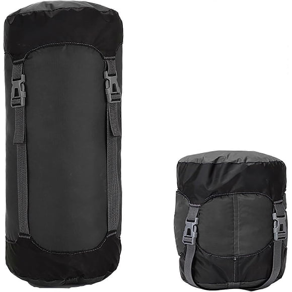 Compression Stuff Sack for Sleeping Bag,45L Lightweight Waterproof Compact Compression Nylon Stuff Sack StorageBag,Travel Compression Bag, Black
