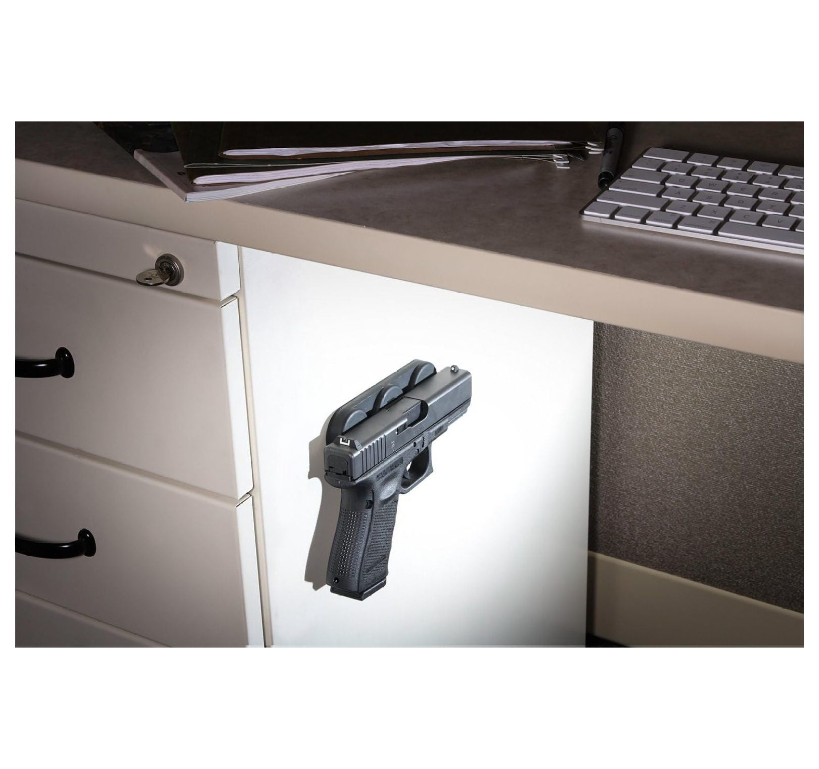 03190 Pac- Gun Storage Magnet, Matte Black