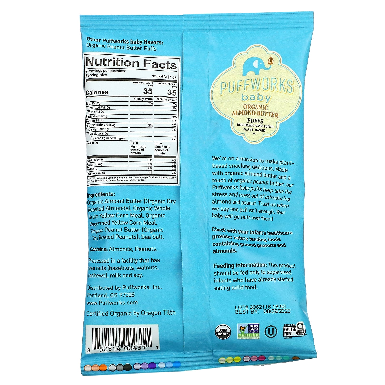 Peanut butter hot sale puffs baby