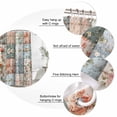 thumbnail image 6 of Elegant Spring Floral Waterproof Fabric Shower Curtain,Summer Botanical Plaid Farmhouse Waterproof Fabric Shower Curtain for Bathroom Curtains Bathtubs Shower Curtains with 12 Hooks Stall 48x72in, 6 of 8