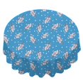 thumbnail image 2 of Pioneer Flower Floral Print Pattern Round Tablecloth 60 X 60 Inch, Wrinkle Resistant Wipeable Table Cloth for Kitchen Dining Picnic Patio Party, 2 of 6