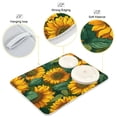 thumbnail image 4 of Dish Drying Mat Kitchen Pad Large Counter Absorbent Dish Mats Drainer Bright Yellow Sunflowers, 4 of 8