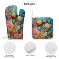 thumbnail image 4 of Underwater World Ship Coral Insulated Gloves And Pot Mats (four Piece Set), 4 of 6