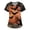 Orange,#103, variant on Halloween Womens Scrub Tops V Neck Funny Halloween Ghost Pumpkin Printed Spooky Scrubs Horror Short Sleeve Scrub Shirts Nursing Workwear Medical Nurse Uniform with Pockets,5XL