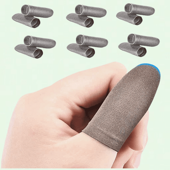 6 PCS Ultra-Thin Finger Sleeves for Gaming, Anti-Sweat Breathable Thumb Sleeves