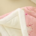 thumbnail image 5 of Ruyang Toddler Girls Cute Bunny New Year Outfits Long Sleeve Fleece Vest Coat + Skirt + Bag 3pcs Princess Fairy Clothing, 5 of 9