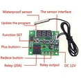 thumbnail image 4 of 2X W1209 DC 12V Thermostat Temperature Control Switch Thermometer Controller with Digital LED Display with Case, 4 of 6