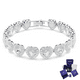 thumbnail image 1 of PULSERA BRAZALETE SWAROVSKI TENIS CORAZONES BLANCOS ARIANA GRANDE + KIT DE REGALO, 1 of 4