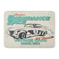 thumbnail image 1 of KDAGR Auto Race Automobile Car Classic Emblem Label Old Retro Doormat Floor Rug Bath Mat 23.6x15.7 inch, 1 of 1