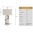 thumbnail image 2 of Lux Lighting Coastal Sandollar Table Lamps USB port (Set of 2) 3-Way Switch, 2 of 5