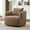 Dark Brown, variant on Harper & Bright Designs 360° Swivel Accent Chair, Barrel Chair Swivel Upholstered Sofa Chair with Cushion for Living Room Office, Green