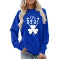 thumbnail image 4 of New & Trending!FUNUONY St Patricks Day Shirt Women's Witch of Destruction Print Hoodless Sweatshirt Blue XXL, 4 of 5