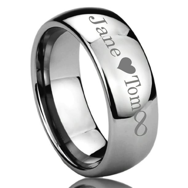 Pristine J Free Engraving Men Women Personalized Outside Inside
