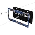 thumbnail image 6 of A Pair Of License Plate Frame Sunscreen Corrosion Resistant Rust 12.3×6.3in With Accessories Suitable For Any Car Animal Print Style Aliceblue_4, 6 of 8