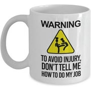 Novelty Coffee Mugs for Adults Daily Chef Mugs Dont Tell Me How To Do My Job Beat Cooking Mug Funny Coffee Cup for Men Novelty Coffee Mug Cup Funny Gift Ceramic Cup for Friends Co-Workers 11 oz